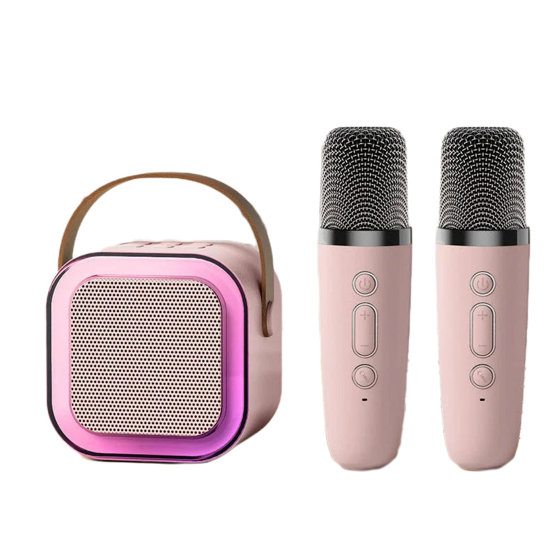 ??Last Day Promotion 50% OFF??Mini Karaoke Machine with Wireless Microphones
