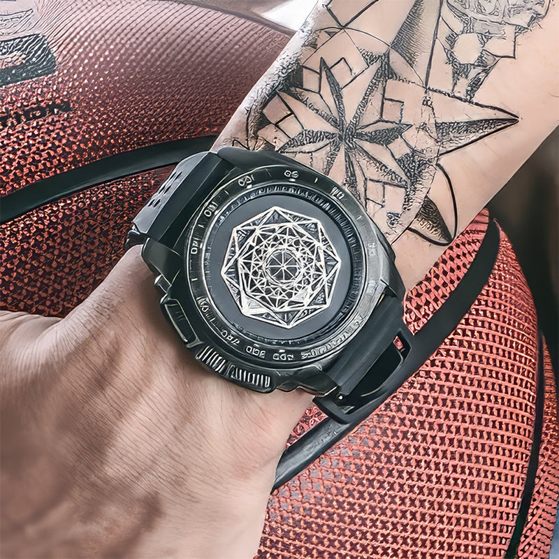 Men’s Luminous Silicone Quartz Watch