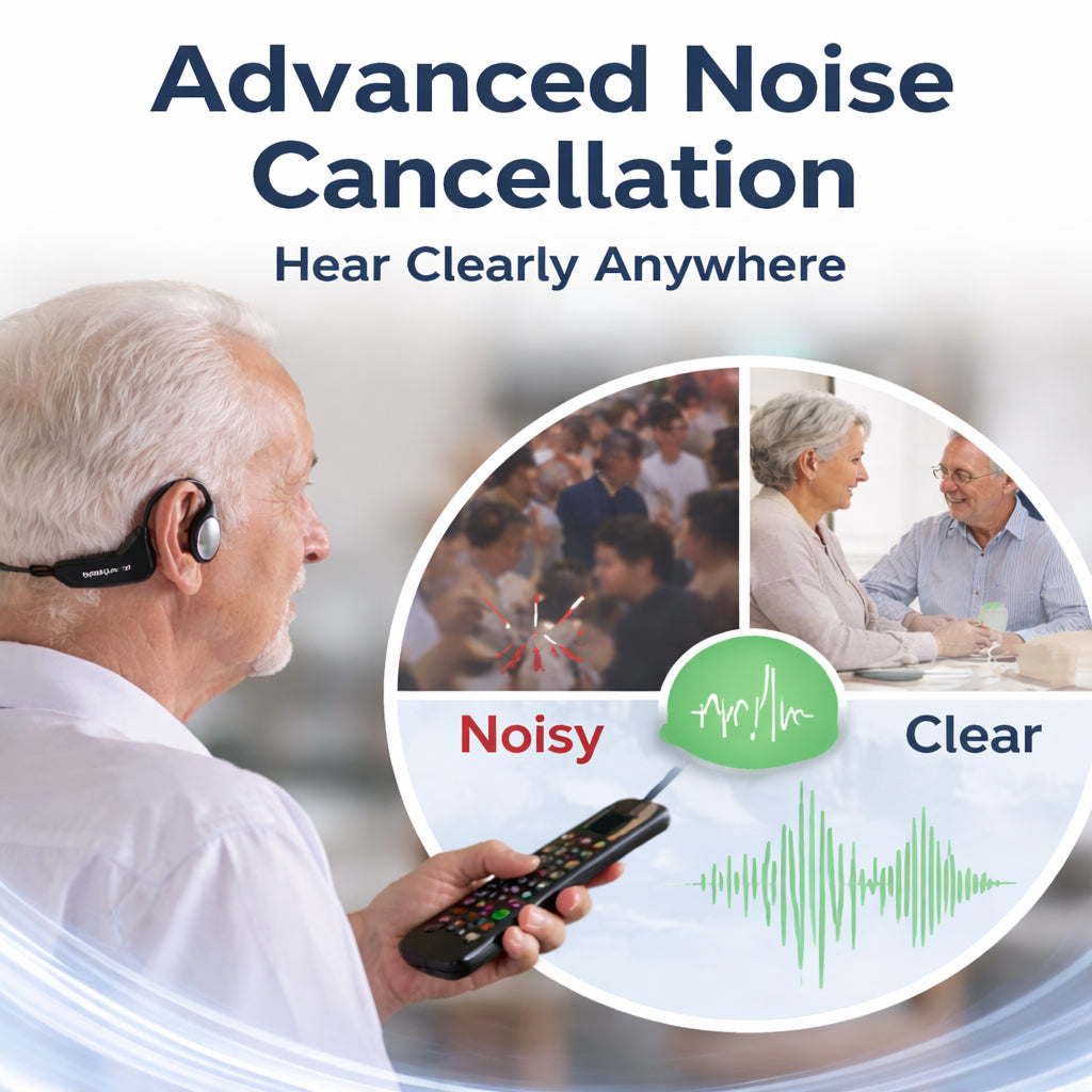 🌎Ends Today: 83% OFF!⏰👂Revitalize your ears again💖 💥 LIMITED TIME OFFER!🔥Bone Conduction Smart Hearing Aid Bluetooth Earphones