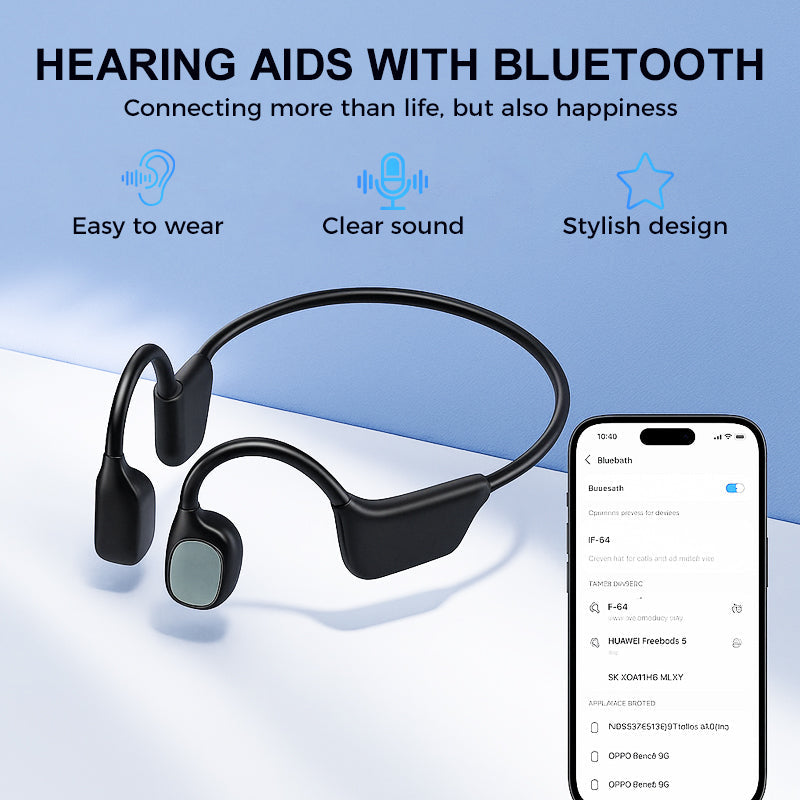 🌎Ends Today: 83% OFF!⏰👂Revitalize your ears again💖 💥 LIMITED TIME OFFER!🔥Bone Conduction Smart Hearing Aid Bluetooth Earphones