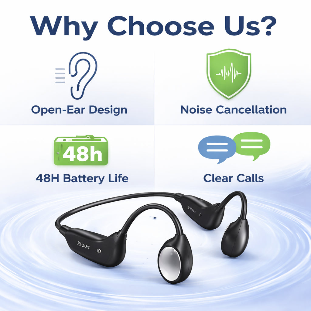 🌎Ends Today: 83% OFF!⏰👂Revitalize your ears again💖 💥 LIMITED TIME OFFER!🔥Bone Conduction Smart Hearing Aid Bluetooth Earphones
