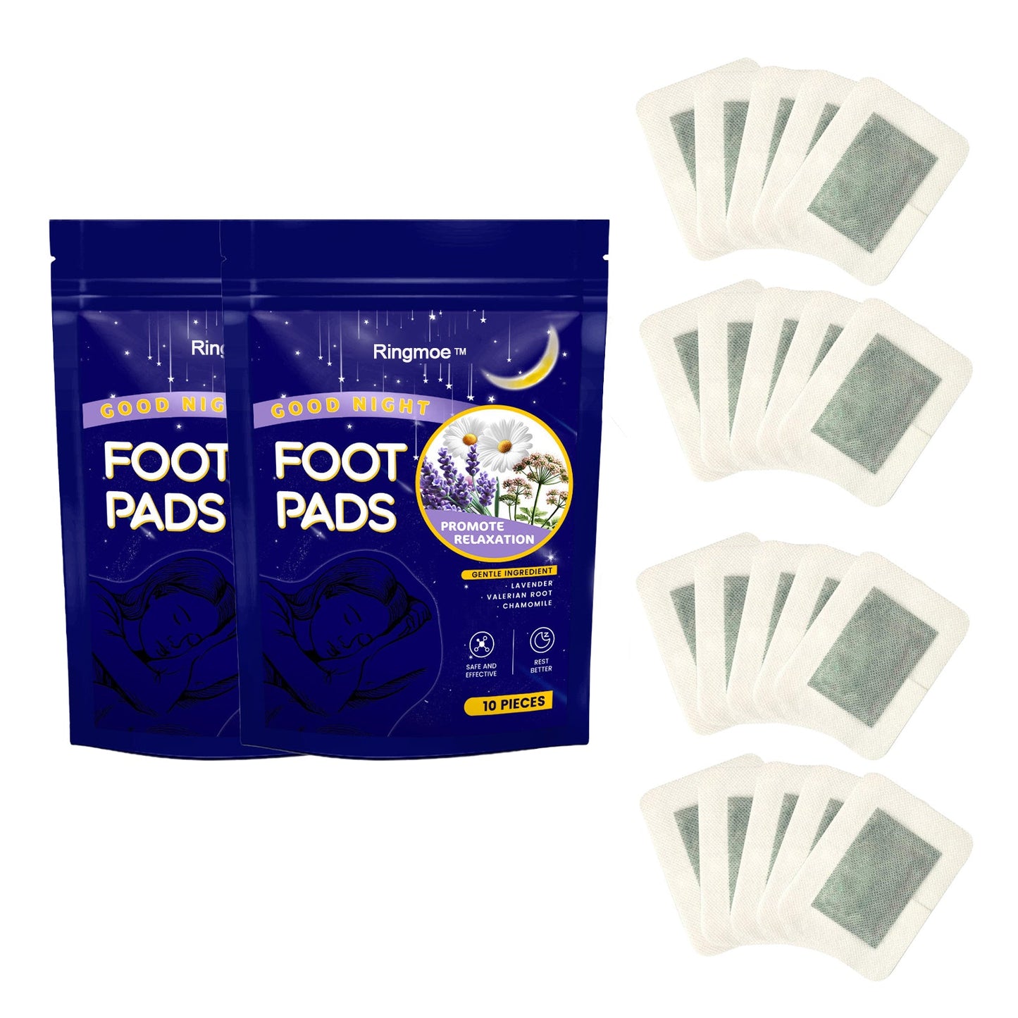🔥Hot Sale🔥🌙 Body Care Foot Patches, Nighttime Soothing Care 👣✨
