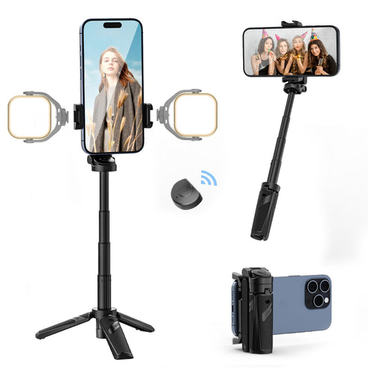 2025 NEW SALE - 49% OFF~Extendable Grip Phone Tripod with Detachable Remote (Pocket Size)