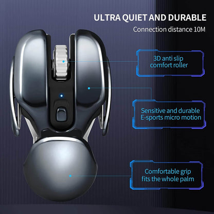 ?2023 New Hot Sale 50% Off?Wireless Ergonomics Metal Mouse
