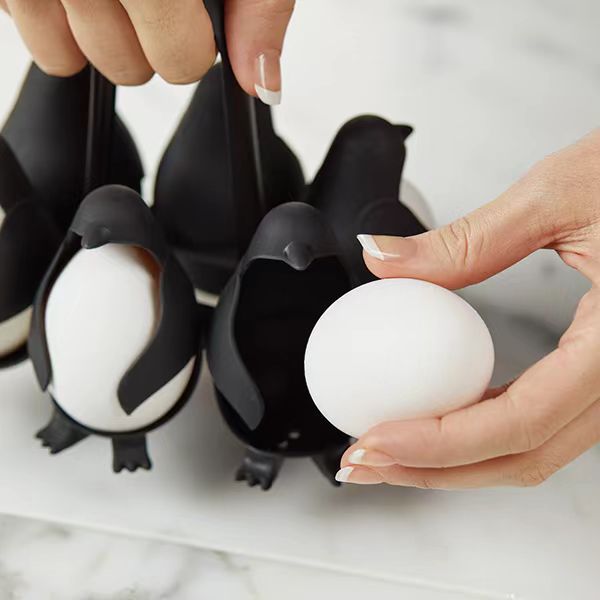🔥 GREAT DEAL! 🔥Save $ 3 | 🐧Cute Penguin Egg Cooker - 6-Egg Capacity