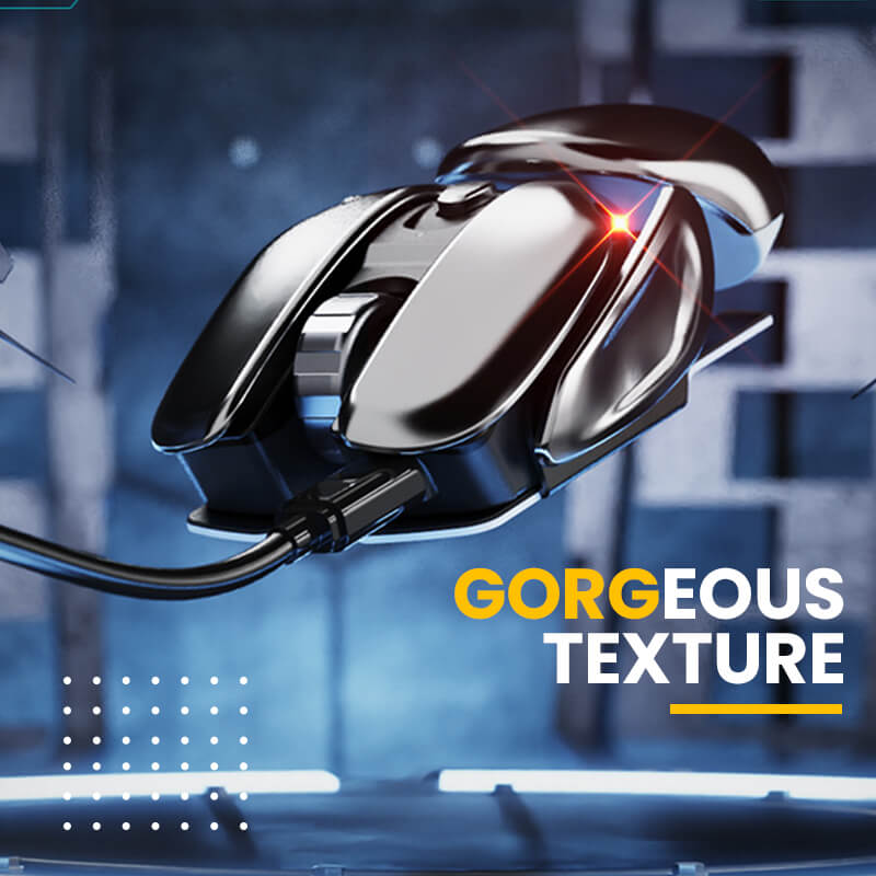 ?2023 New Hot Sale 50% Off?Wireless Ergonomics Metal Mouse