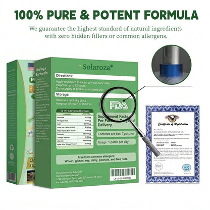 Official Solaroza® Centre | 🌿 High-Precision 10-in-1 Weight Loss Patch with Berberine & NAD+