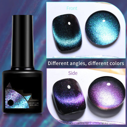 ??Christmas Gift idea 49%OFF??Glitter Rainbow Cat Eye Gel Nail Polish