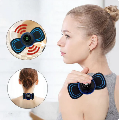 ??Hot Sale??Portable Massager with 8 Modes and LCD Screen - Mini Muscle Stimulator for Pain Relief