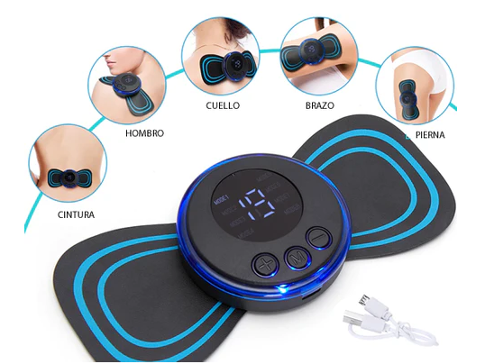??Hot Sale??Portable Massager with 8 Modes and LCD Screen - Mini Muscle Stimulator for Pain Relief