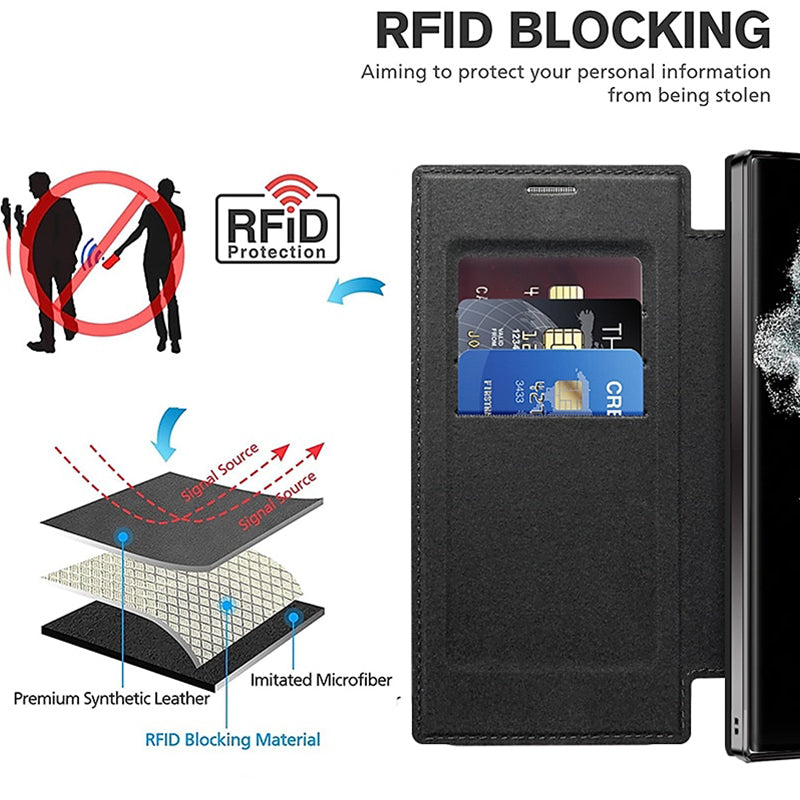 ??Hot Sale 49% OFF?2024 New Leather Textured Flip Phone Case For Samsung