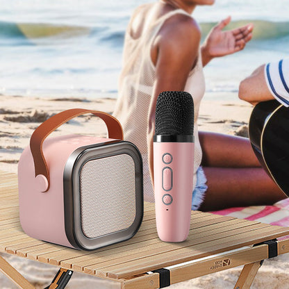 ??Last Day Promotion 50% OFF??Mini Karaoke Machine with Wireless Microphones
