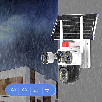 ??2025 New Hot Sale?? Triple-Lens Solar 360¡ã Dome Camera