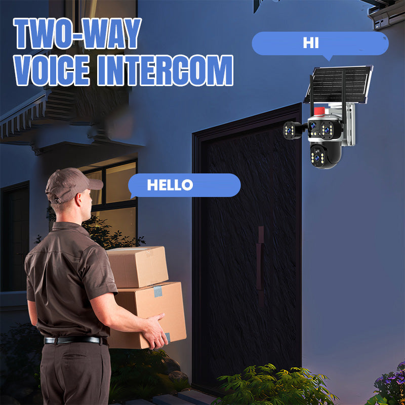 ??2025 New Hot Sale?? Triple-Lens Solar 360¡ã Dome Camera