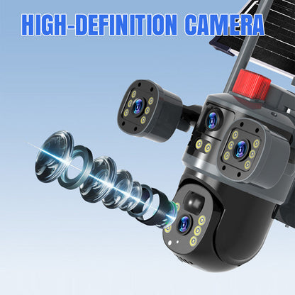 ??2025 New Hot Sale?? Triple-Lens Solar 360¡ã Dome Camera
