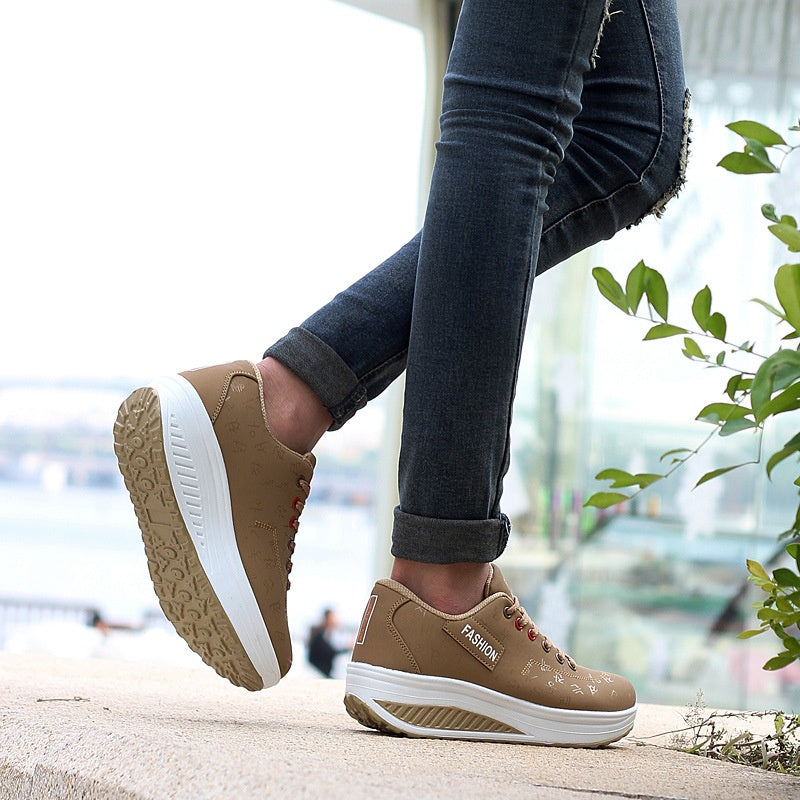 Women's Casual Fashion Breathable Thick Sole Sneakers