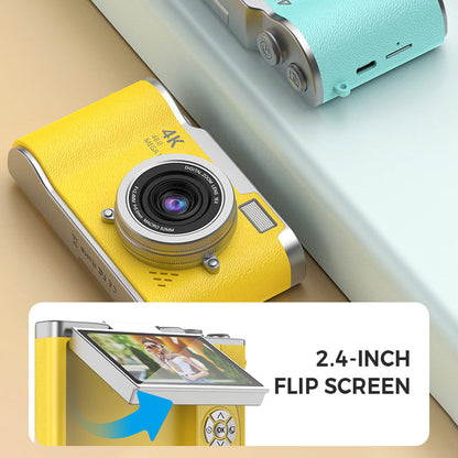 ??4K HD Flip-Screen Digital Camera??