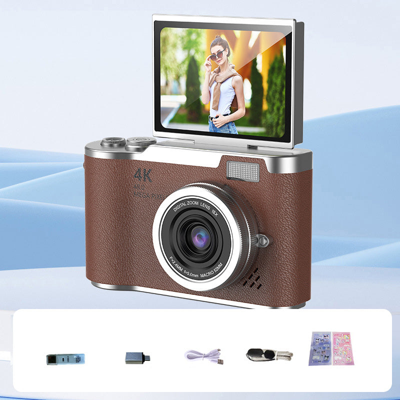 ??4K HD Flip-Screen Digital Camera??
