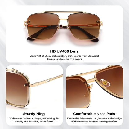 🌤️Retro Gradient Sunglasses with UV400 Protection