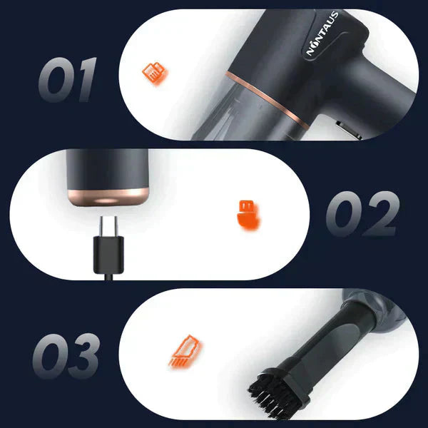 ??Blow, Vacuum and Inflate all-in-one Cordless Vacuum Cleaner for Home and Car