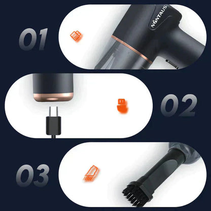 ??Blow, Vacuum and Inflate all-in-one Cordless Vacuum Cleaner for Home and Car